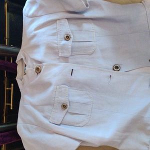 Lilac linen pants set